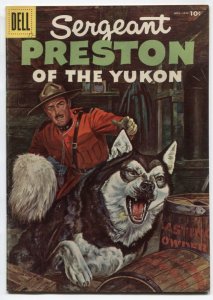 Sergeant Preston Of The Yukon #17  1956 - Dell  -VF- - Comic Book