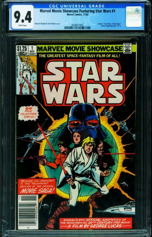 Marvel Movie Showcase Feat. Star Wars #1 1982-CGC 9.4 2038917007