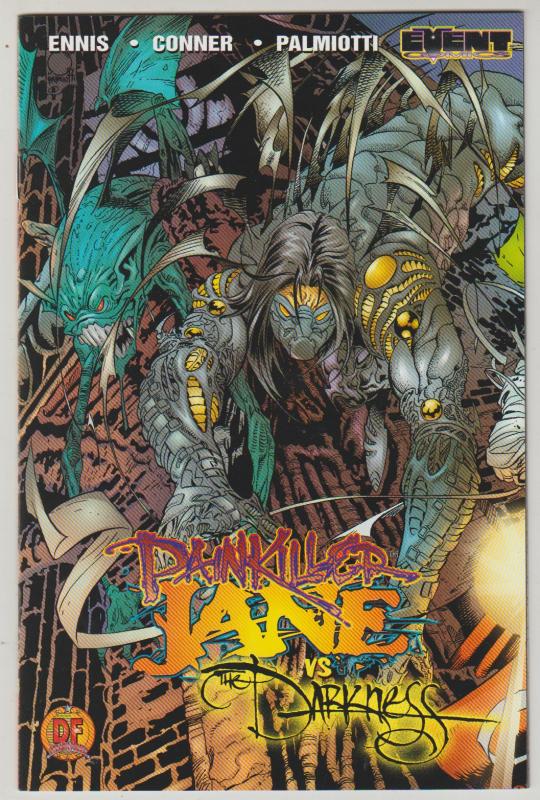 PAINKILLER JANE vs DARKNESS #1 VARIANT, 1997, EVENT COMICS N/M W/ BAG & BOARD