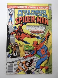 The Spectacular Spider-Man #1 (1976) VG+ Condition moisture stain
