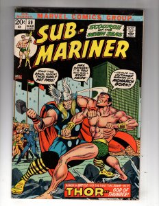 Sub-Mariner #59 (1973) Thor vs Subby! / MC#30