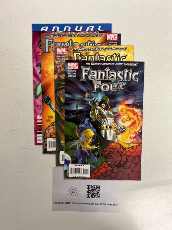 4 Fantastic Four Marvel Comic Books # 33 551 552 553 Avengers Hulk 111 JS44