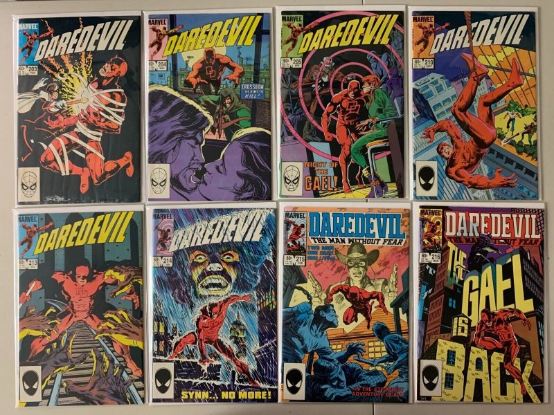 Daredevil 1st series comics lot #185-269 37 diff avg 6.0 (1982-89)