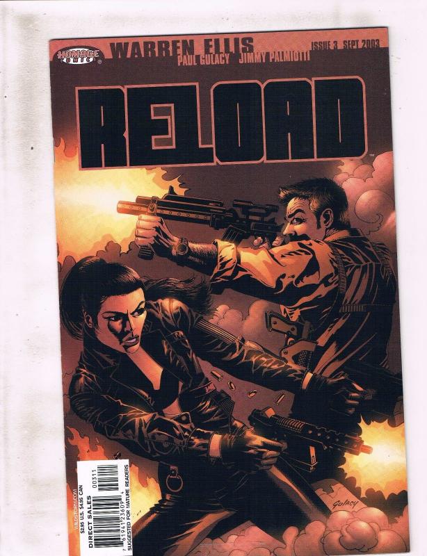 Lot Of 3 Reload DC Wildstorm Comic Books # 1 2 3 NM 1st Print Warren Ellis AK6