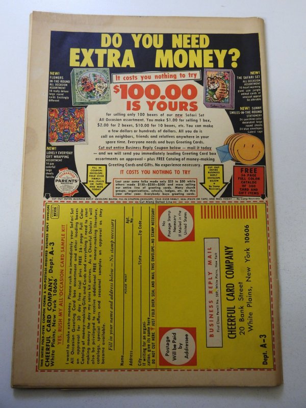 Thor #198 (1972) VG Condition moisture stain bc, cover detached at one staple