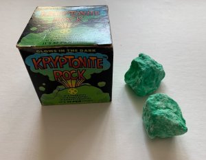 Vintage 1977 SUPERMAN KRYPTONITE Glow in the Dark Rock MIB! Rare Generic Box!