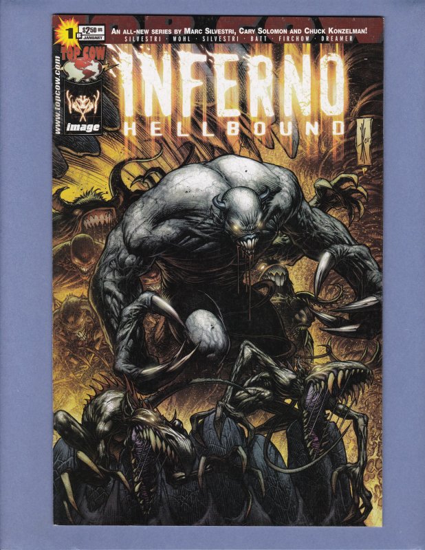 Inferno Hellbound #1 VF Dale Keown Variant Cover Top Cow 2002