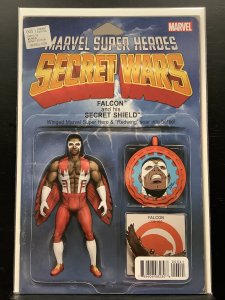 Secret Wars #5 (2015) Variant Edition - Falcon Action Figure Cover