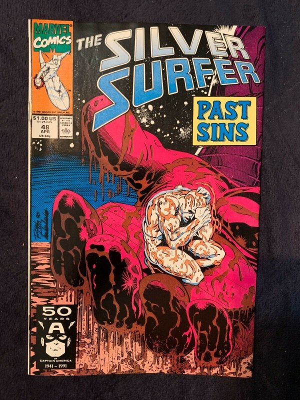 Silver Surfer vol 3 #48 Jim Starlin Ron Lim WARLOCK MARVEL 1991 NM