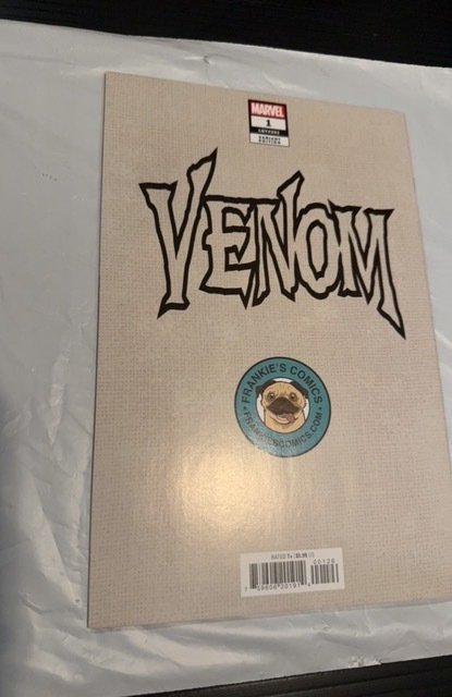 Venom #1 Barends Cover B (2022) Frankie's comics variant Virgin trade