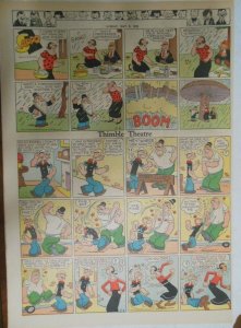 Popeye Thimble Theatre Sunday Page by EC Segar from 5/8/1938 Full Page Size