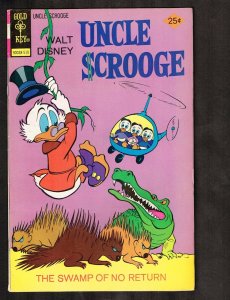 Walt Disney Uncle Scrooge #123 ~ Swamp of no Return /Gold Key ~ 1975 (7.0) WH