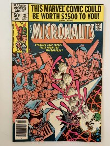 Micronauts #21 NM- (1980)