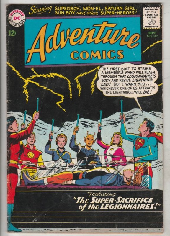 Adventure Comics #312 (Sep-63) FN Mid-Grade Legion of Super-Heroes (Superboy,...