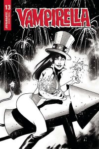 Vampirella #13 1:25 Mason America Together B&W Variant Dynamite 2020 EB114