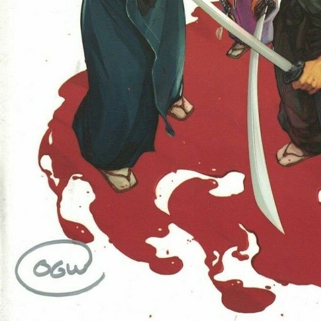 Samurai’s Blood #1 VF white variant cover signed by Owen Wiseman - Image comics 