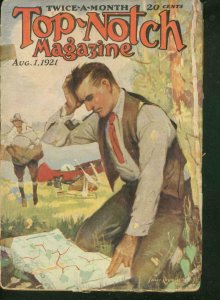 TOP-NOTCH PULP 1921 AUG 1 CANOE COVER STREET & SMITH G