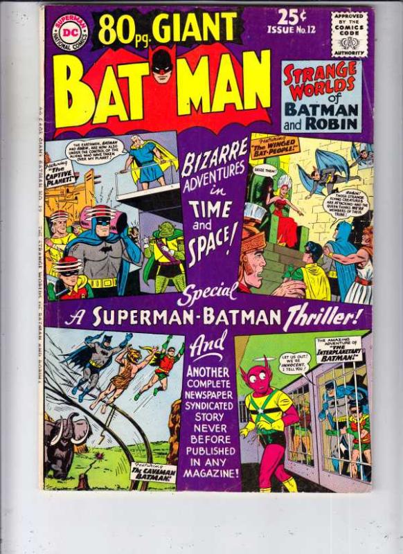 Eighty Page Giant #12 (Jul-65) FN/VF Mid-High-Grade Batman, Robin the Boy Wonder