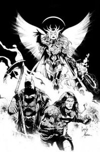 DARK NIGHTS DEATH METAL #1 (OF 6) B&W CAPULLO MIDNIGHT PARTY VARIANT