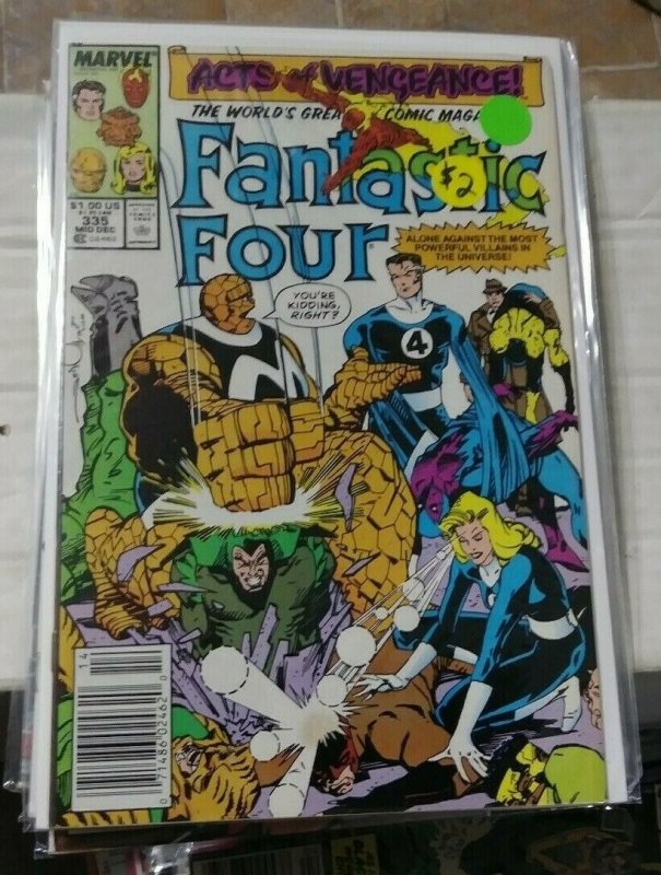 FANTASTIC FOUR # 335 1986 MARVEL ACTS OF VENGEANCE