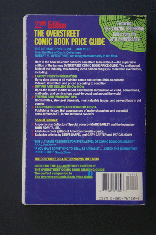 Overstreet Comic Book Price Guide 22nd Edition 1992