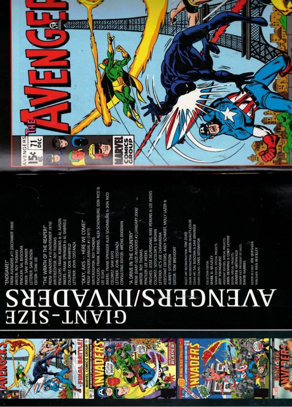 Giant-Size Avengers/Invaders (2008) $9.00 PRICE DROP NM- Avengers 71 Invaders 10