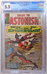 Tales to Astonish #57 (Marvel/ July 1964) CGC Universal Grade 5.5