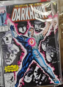 DARKHAWK # 10  1991 marvel DISNEY  tombstone  heart of the hawk pt 1