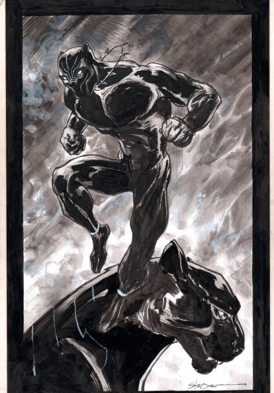 Black Panther Commission - Signed art by Larry Stroman