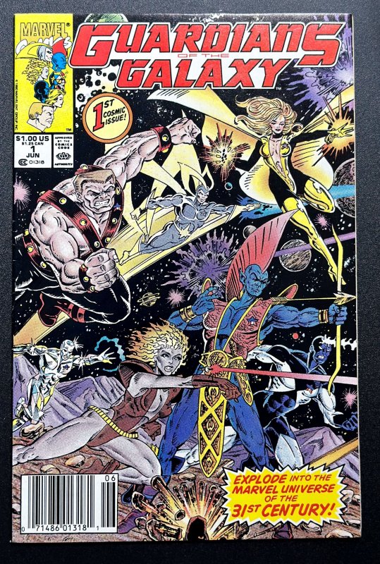 Guardians of the Galaxy #1 (1990) 1st app New Team - VF+