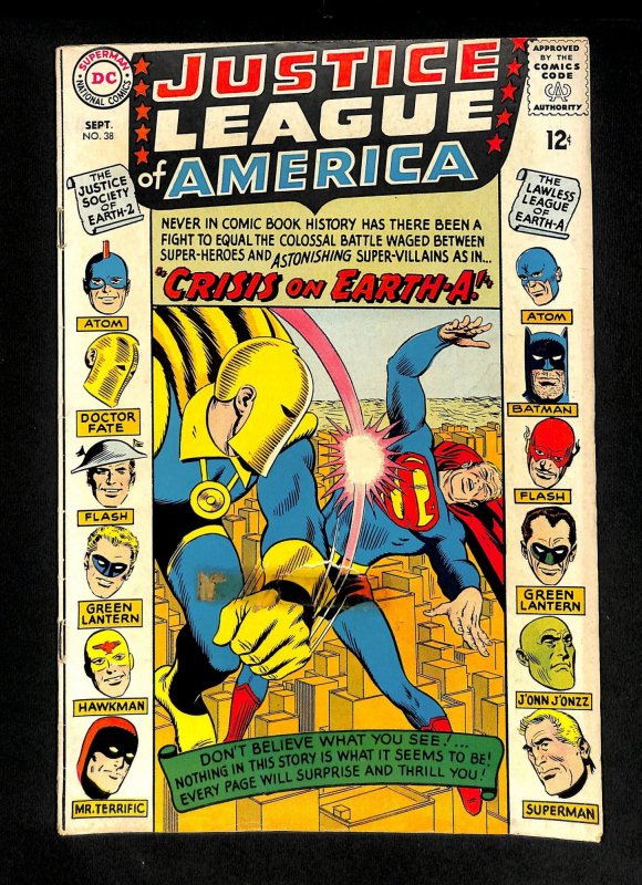 Justice League Of America #38 Crisis on Earth!