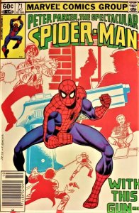 PETER PARKER (1976 Series) SPECTACULAR SPIDER-MAN #71 NEWSSTAND MINT