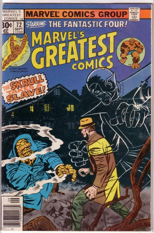 Marvel's Greatest Comics   #72 VG (rep. FF 90) Kirby Fantastic Four