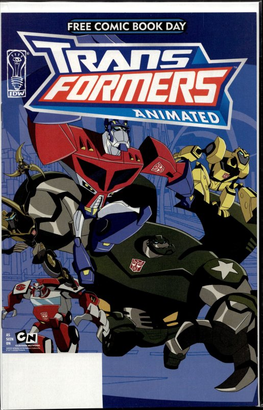 Transformers Animated Free Comic Book Day (2008) Optimus Prime