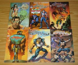 Sharky #1-4 VF/NM complete series + (2) variants - alex horley - #1 is signed