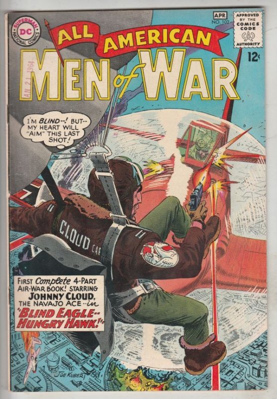 All-American Men of War #102 (Apr-64) VF/NM High-Grade Johnny Cloud