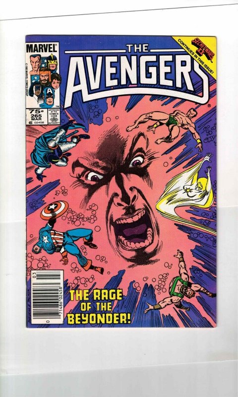 THE AVENGERS #265 6.0 FN