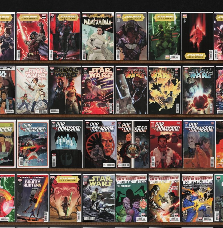 Huge Lot 150+ Comics with Star Wars, Poe Dameron, Star Wars Adventures & More!