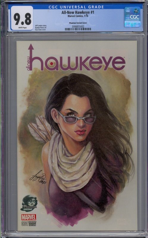 ALL-NEW HAWKEYE #1 CGC 9.8 PHANTOM VARIANT COVER KATE BISHOP 5002