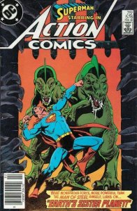 Action Comics #576 (Newsstand) FN ; DC | Superman 1986 Dinosaurs