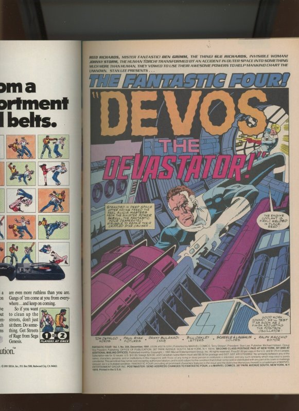 (1991) Fantastic Four #359: COPPER AGE! KEY! DIRECT! WE COMBINE SHIPPING! (9.2)