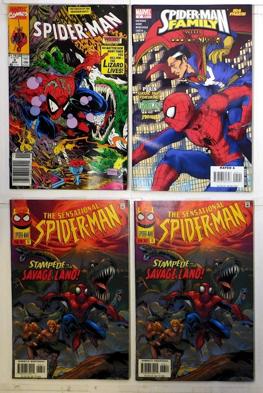Spider-Man Lot 4 #4, Family 5, Sensational 13 x2 1990 Marvel 1st Print Comics