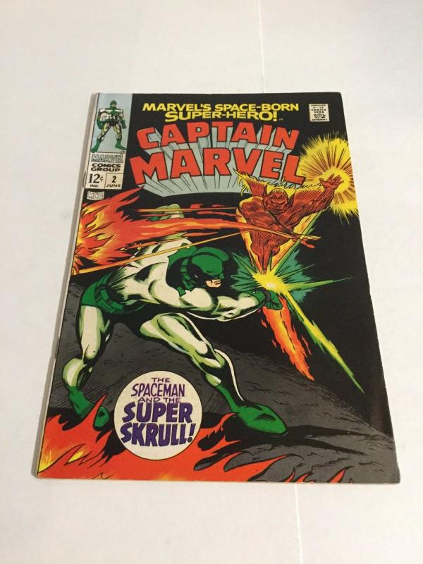 Captain Marvel 2 Vf- Very Fine- 7.5 Marvel Comics Silver Age