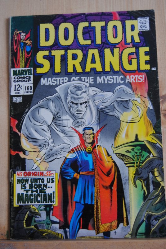 Dr. Strange 169, First Issue, origin retold, ow/white pages