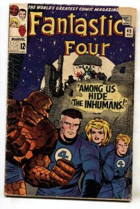 FANTASTIC FOUR #45--1965--FIRST INHUMANS--comic book--VG-