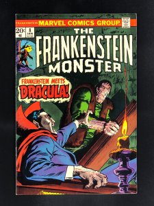 The Frankenstein Monster #8 (1974) Frankenstein Meets Dracula!