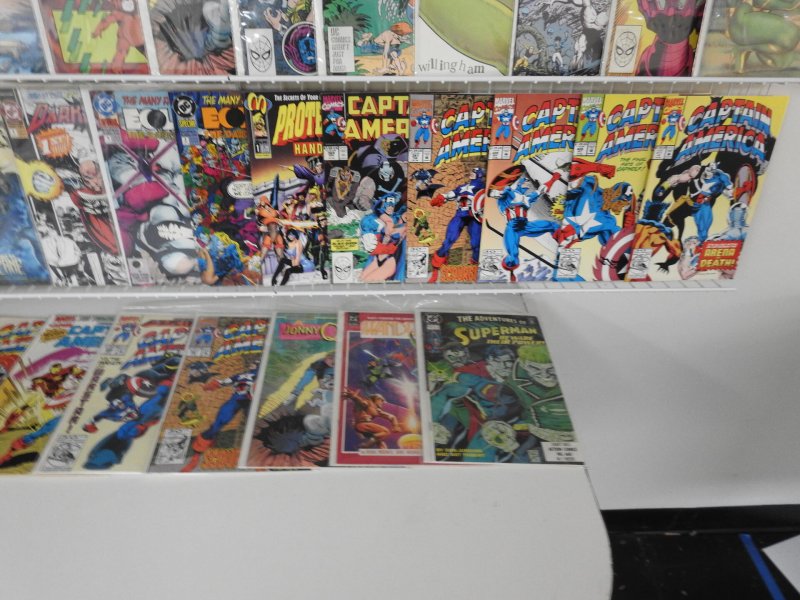 Huge Lot 130+ Comics W/ Superman, Captain America, Wonder Woman Avg VF- Cond!!