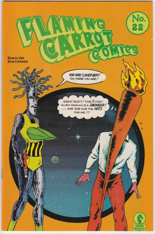 5 Flaming Carrot Comics Dark Horse Comic Books # 2 18 21 22 23 Bob Burden WM5