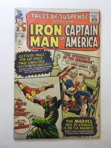 Tales of Suspense #61 (1965) GD/VG Condition moisture damage