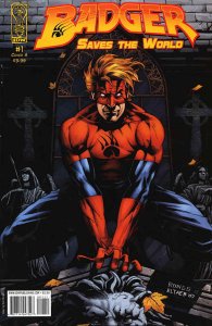 Badger Saves The World #1A VF/NM ; IDW | Mike Baron